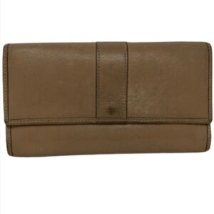 Coach Hamilton Black Leather Continental Style Trifold Wallet & Checkbook Cover